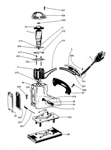 Fig-1 Diagram and Parts List for 509 Type-1 Porter Cable Sander Grinder